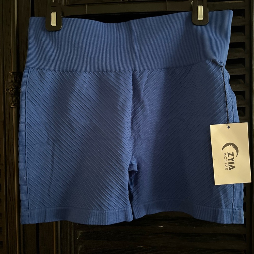 ZYIA Blue Athletic Hustle Shorts